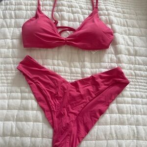 L*Space Vibrant Pink Cheeky Bikini Set